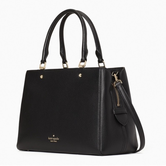 Kate Spade Leila Medium Satchel Black - Picture 2 of 13